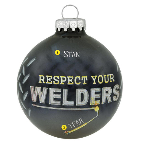 Welder Glass Bulb Ornament