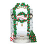 White Door with Steps and Banner Door Ornament for Christmas Tree