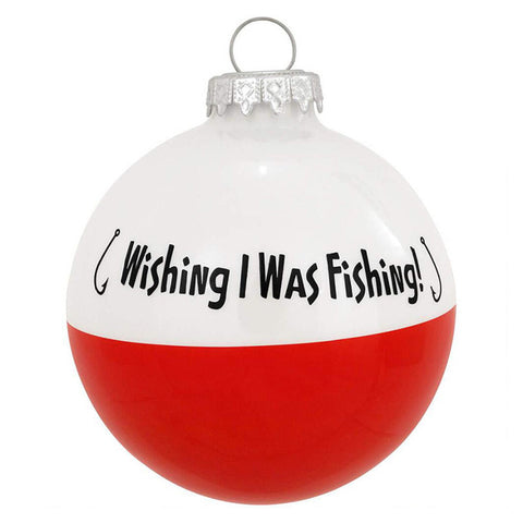 Wish I Was Fishing Ornament for Christmas Tree