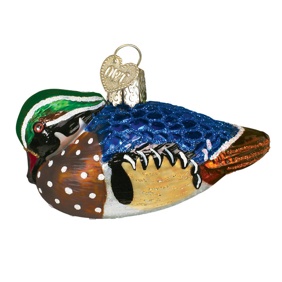 Wood Duck Ornament for Christmas Tree