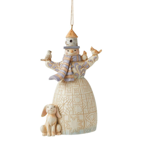 Woodland Snowman Ornament - Jim Shore