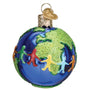 Colorful Earth Shaped ornament for world peace from Old World Christmas Glass
