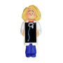 Xray Tech / Chiropractor Ornament - White Female, Blond Hair for Christmas Tree