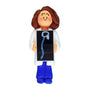 Xray Tech / Chiropractor Ornament - White Female, Brown Hair for Christmas Tree