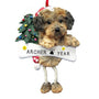 Yorkipoo Dog Ornament for Christmas Tree
