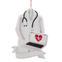 Personalized Doctor Coat with Laptop Ornament