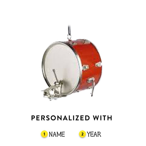 Personalized Bass Drum Ornament
