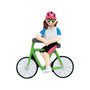 Personalized Bicyclist Ornament - Female