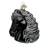 Black Side View Horse Head Ornament 