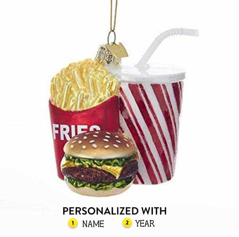 Personalized Fast Food Combo Ornament