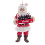Coca-Cola® Santa Holding a case of Coke Christmas Tree Ornament