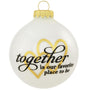 Personalized Together is Our Favorite Glass Bulb Ornament