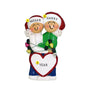 Couple Wrapped in Lights Christmas Ornament Personalized
