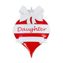 Personalized Daughter Heart Ornament