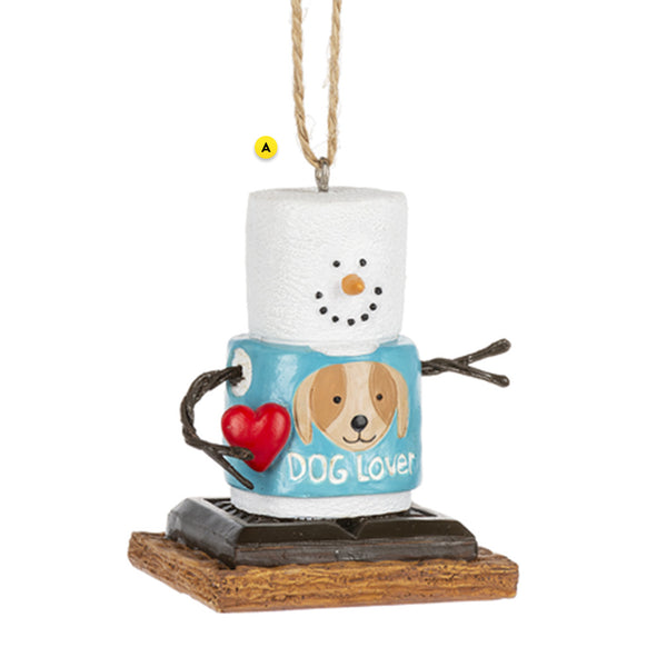 Dog lover or Cat Lover S'more ornament