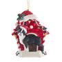 Boston Terrier in Dog House Christmas Tree Ornament
