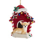 Chihuahua in Dog House Christmas Tree Ornament
