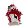 Highland Terrier in Dog House Christmas Tree Ornament