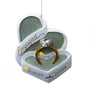 Engaged Heart Shaped Box Ornament  