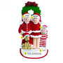 Christmas Family of 3 with Dog Personalized Christmas Ornament