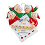 Family Game Night Family of 4 Personalized Resin Christmas Ornament