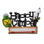Happy Camper Camping resin ornament with lantern and marshmallows