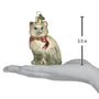 Size of Himalayan Cat Ornament in Blown Glass