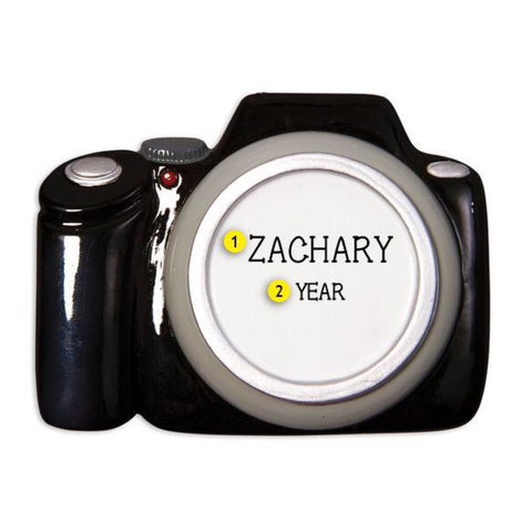 Personalized Camera Christmas Ornament