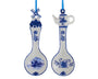 Blue Delft Porcelain Spoon  Christmas Tree Ornament, 2 assorted