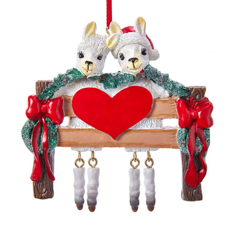 Llama Couple Ornament