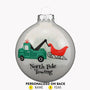 North Pole Towing Ornament For Christmas Tree