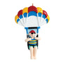 Parasailing Ornament with colorful parachute 