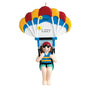 Woman parasailing personalized Christmas ornament 