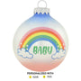 Rainbow Baby Glass Bulb Christmas tree ornament