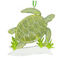 realistic looking sea turtle ornament 