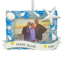 Personalized Beach Frame Ornament with seashells