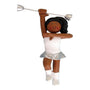 Personalized Baton Twirler Ornament - African American Female