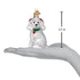 size of white poodle ornament 